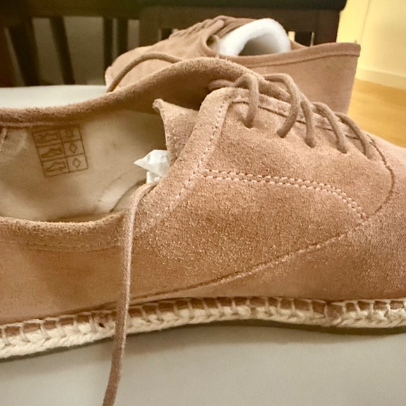 Frank Wright Men's Dusty Pink Suede Espadrilles Size 11 (Size 45) - Never Worn!! - Picture 7 of 10